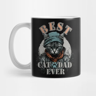 Best Cat Dad Ever – Cool Cat Dad Graphic – Perfect Gift for Cat Lovers Mug